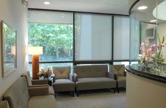 Waiting room and front desk