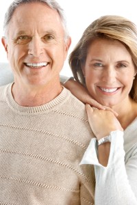Older couple smiling
