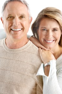Older couple smiling